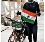 रासे राजन - साइकिल यात्रा कर पेट्रोल व पर्यावरण बचाओ का संदेश Cycle Chalane Se Kya Fayda Hota He